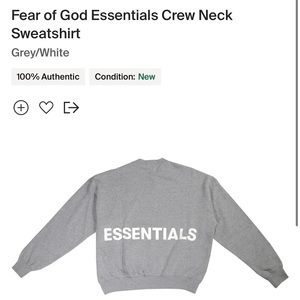 Fear of God Essentials Crew Neck Sweatshirt